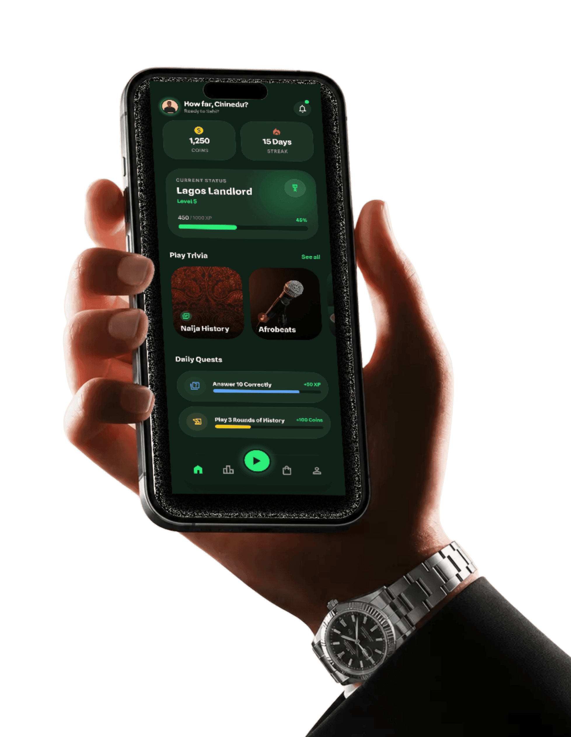 Sabi9ja Mobile Interface